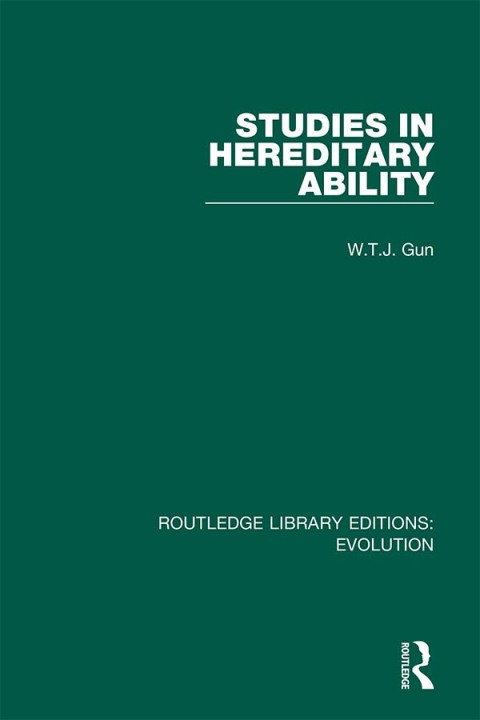 Cover image for book Studies in Hereditary Ability