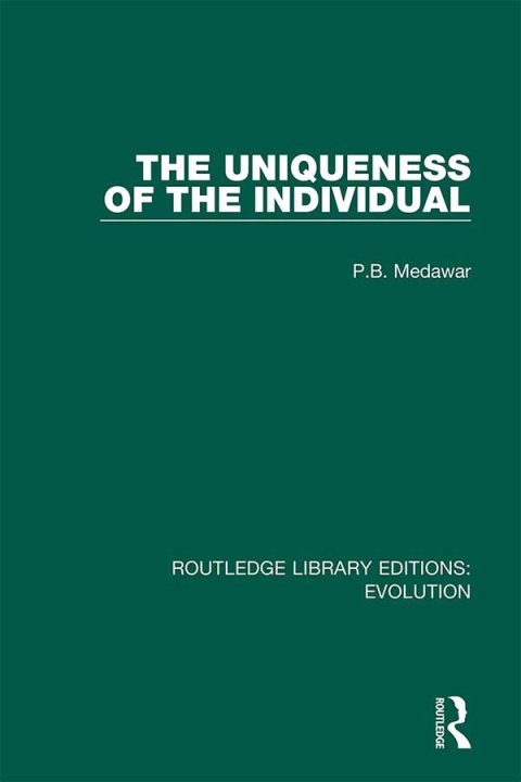 Cover image for book The Uniqueness of the Individual