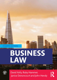 Cover image: Business Law 4th edition 9780367277512