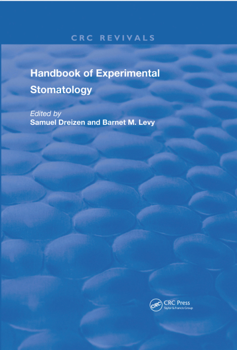 Cover image for book Handbook of Experimental Stomatology