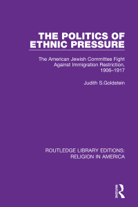 Cover image: The Politics of Ethnic Pressure 1st edition 9780367503352