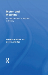 Titelbild: Meter and Meaning 1st edition 9780415311748