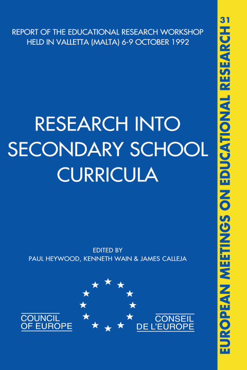 Cover image for book Research into Secondary School Curricula