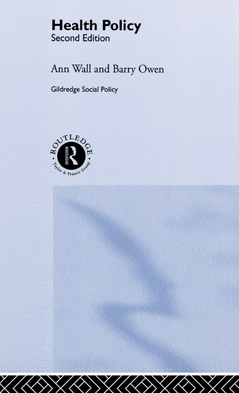 Cover image for book HEALTH POLICY
