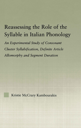 Reassessing the Role of the Syllable in Italian Phonology