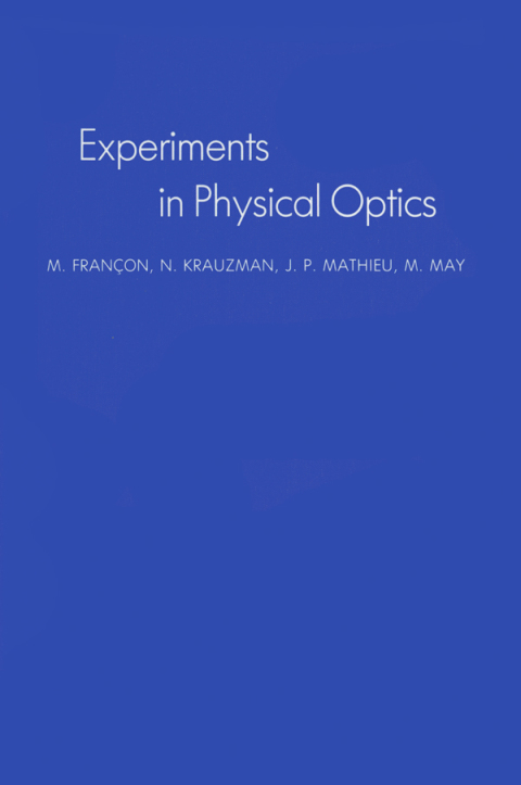 Cover image for book Experiments In Physical Optics
