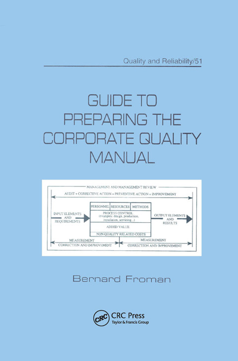 Cover image for book Guide to Preparing the Corporate Quality Manual