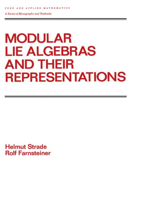 Cover image for book Modular Lie Algebras and their Representations
