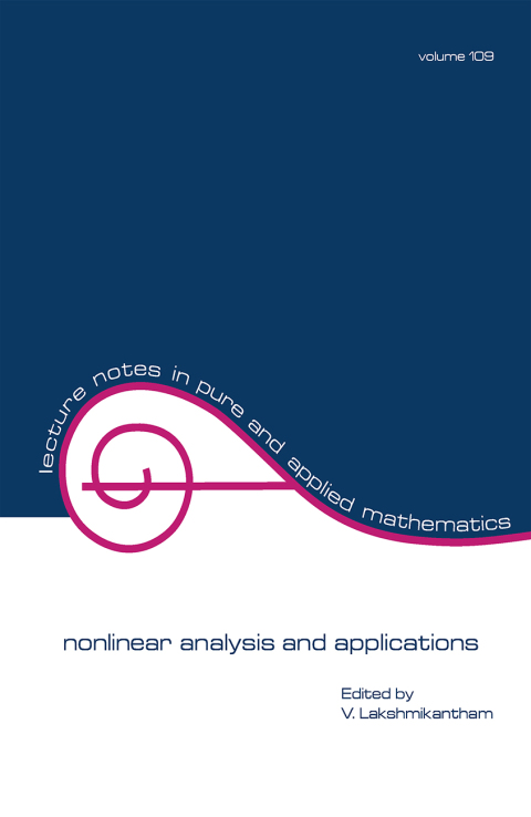 Cover image for book nonlinear analysis and applications