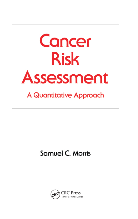 Cover image for book Cancer Risk Assessment