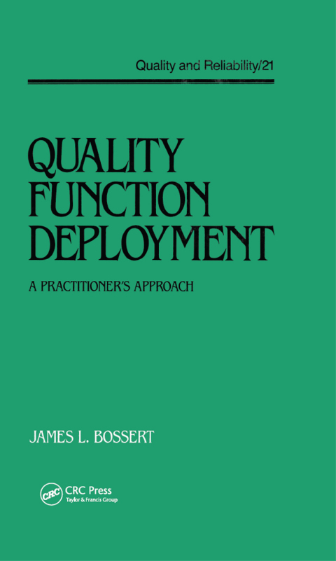 Cover image for book Quality Function Deployment