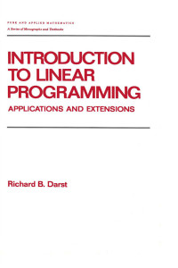 صورة الغلاف: Introduction to Linear Programming 1st edition 9780824783839