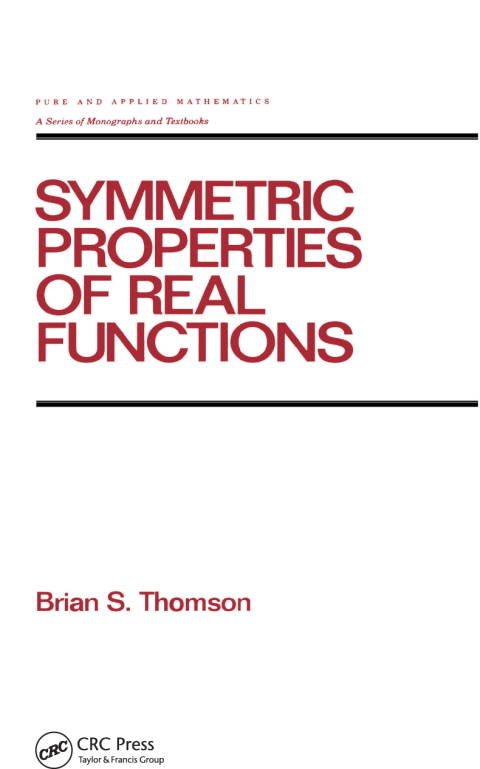 Cover image for book Symmetric Properties of Real Functions