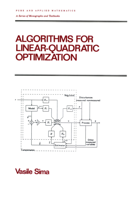 Cover image for book Algorithms for Linear-Quadratic Optimization