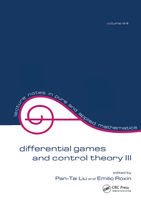Cover image for book Differential Games and Control Theory Iii