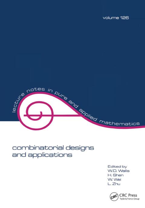 Cover image for book Combinatorial Designs and Applications