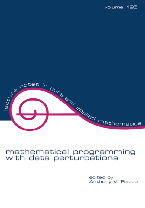 Cover image for book Mathematical Programming with Data Perturbations