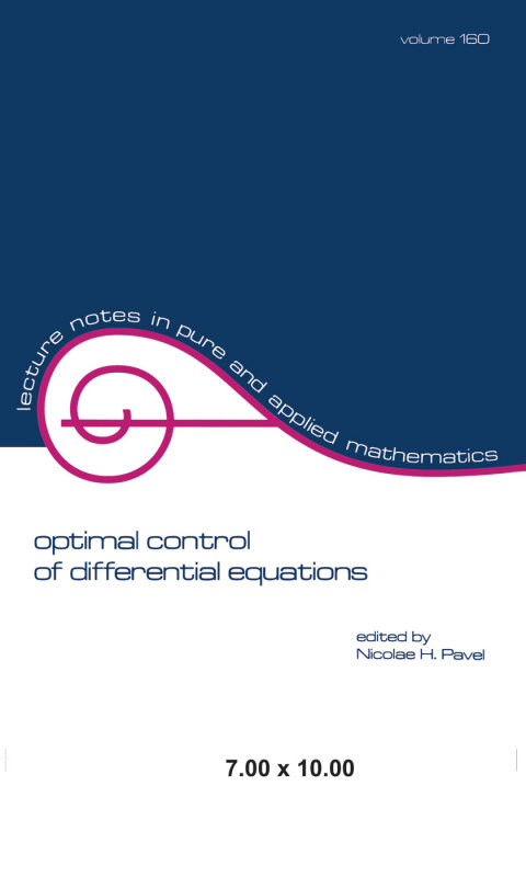 Cover image for book Optimal Control of Differential Equations