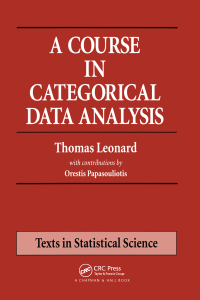 Cover image: A Course in Categorical Data Analysis 1st edition 9781138469617