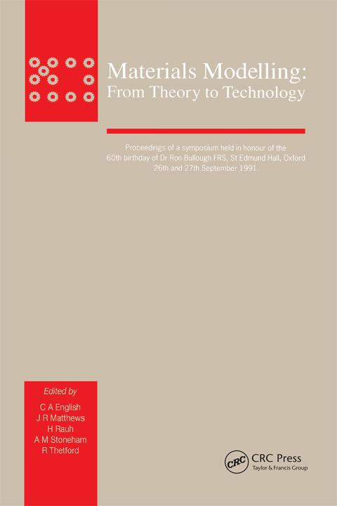 Cover image for book Materials Modelling