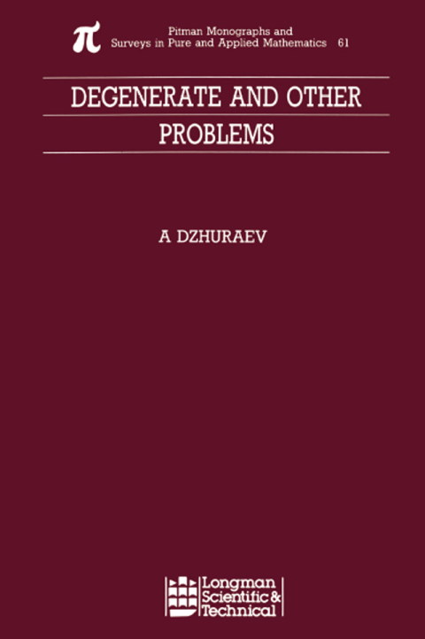 Cover image for book Degenerate and Other Problems