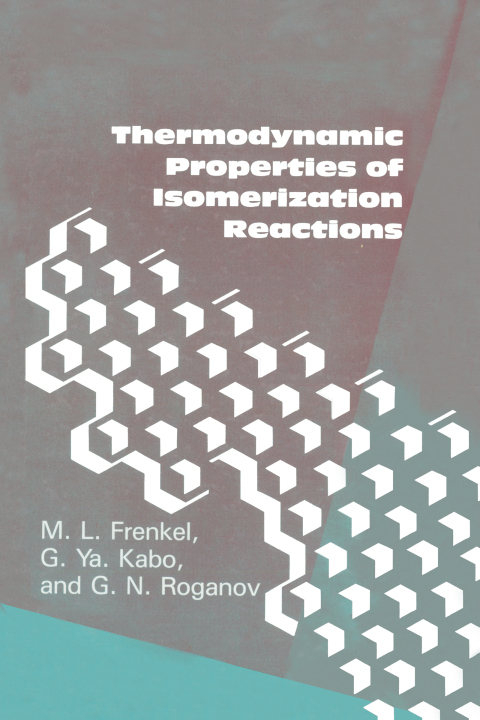 Cover image for book Thermodynamic Properties Of Isomerization Reactions