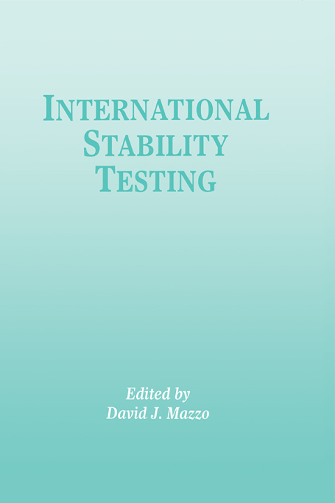 Cover image for book International Stability Testing