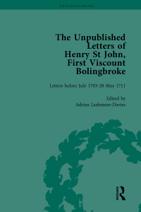 Titelbild: The Unpublished Letters of Henry St John, First Viscount Bolingbroke Vol 1 1st edition 9781138763449