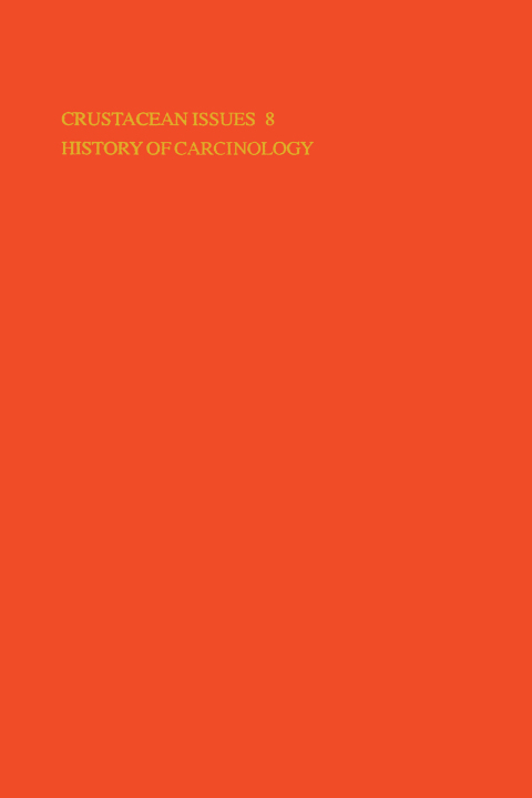 Cover image for book History of Carcinology