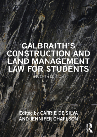 Titelbild: Galbraith's Construction and Land Management Law for Students 7th edition 9780367465186