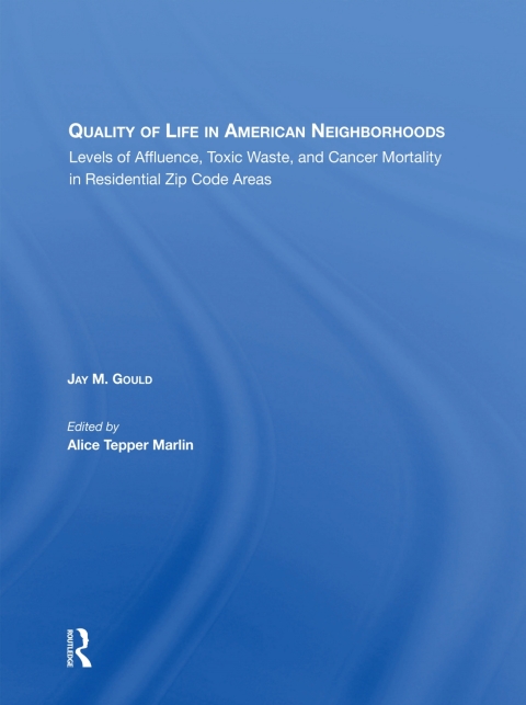 Cover image for book Quality Of Life In American Neighborhoods