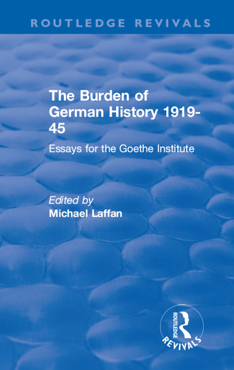 Cover image for book The Burden of German History 1919-45