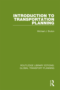Imagen de portada: Introduction to Transportation Planning 1st edition 9780367726355