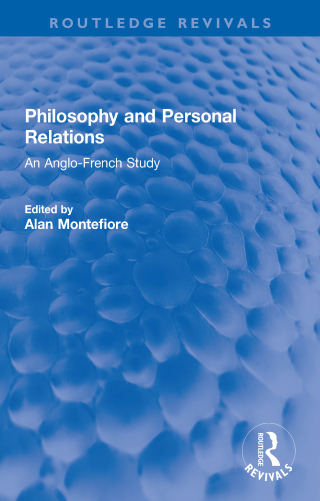 Philosophy and Personal Relations