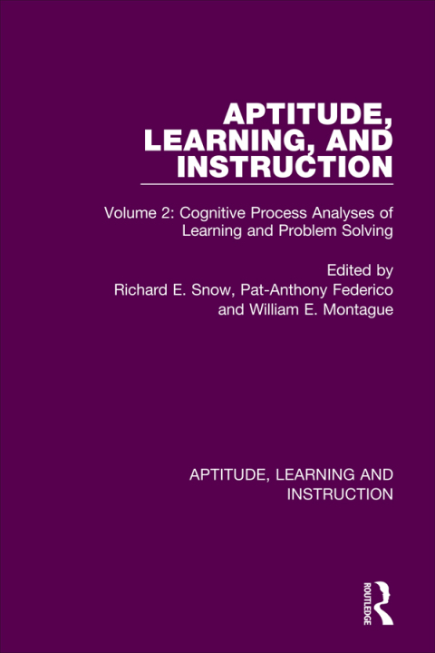 Aptitude, Learning, and Instruction 