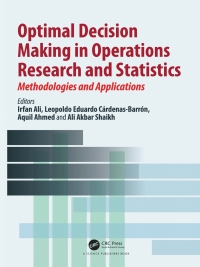 Cover image: Optimal Decision Making in Operations Research and Statistics 1st edition 9780367618759