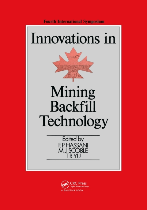 Cover image for book Innovations in Mining Backfill Technology