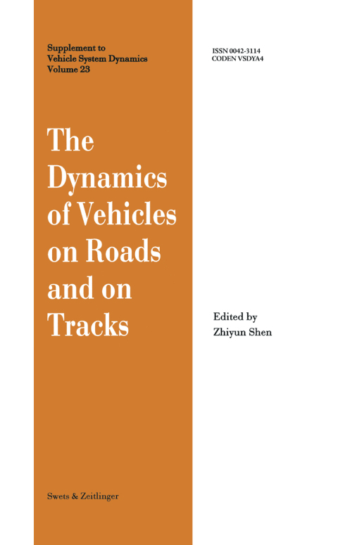 Cover image for book The Dynamics of Vehicles on Roads and on Tracks