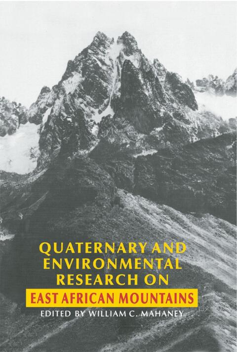 Cover image for book Quaternary and Environmental Research on East African Mountains