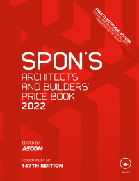 صورة الغلاف: Spon's Architects' and Builders' Price Book 2022 9781032052168