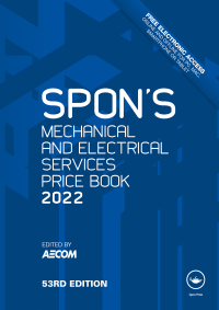 Imagen de portada: Spon's Mechanical and Electrical Services Price Book 2022 53rd edition 9781032052267