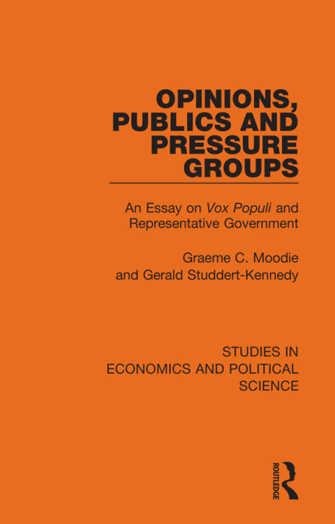 Opinions, Publics and Pressure Groups 
