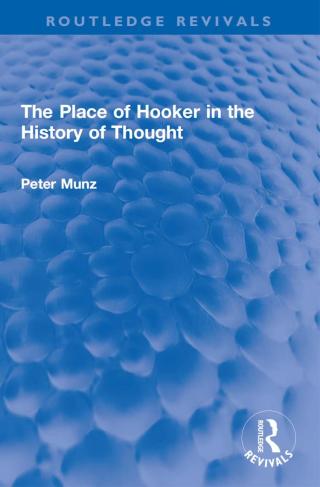 The Place of Hooker in the History of Thought
