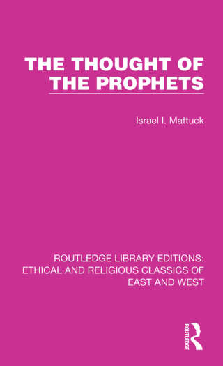 The Thought of the Prophets