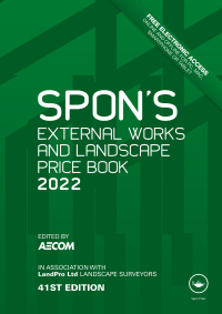 Imagen de portada: Spon's External Works and Landscape Price Book 2022 41st edition 9781032052250