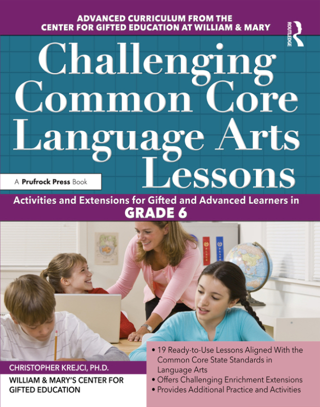 Challenging Common Core Language Arts Lessons
