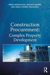 Cover image: Construction Procurement 1st edition 9780367725655