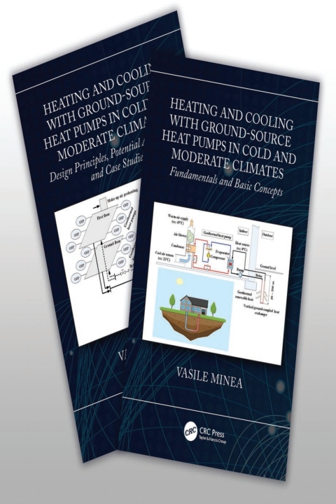 Cover image for book Heating and Cooling with Ground-Source Heat Pumps in Moderate and Cold Climates, Two-Volume Set