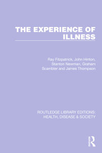 Cover image: The Experience of Illness 1st edition 9781032255651