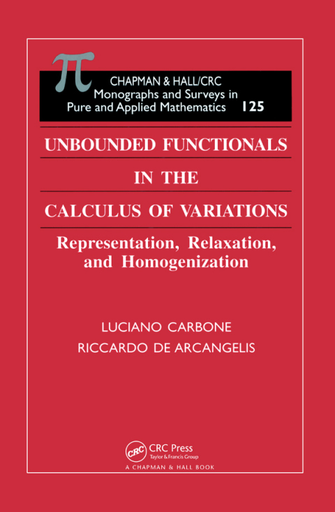 Cover image for book Unbounded Functionals in the Calculus of Variations